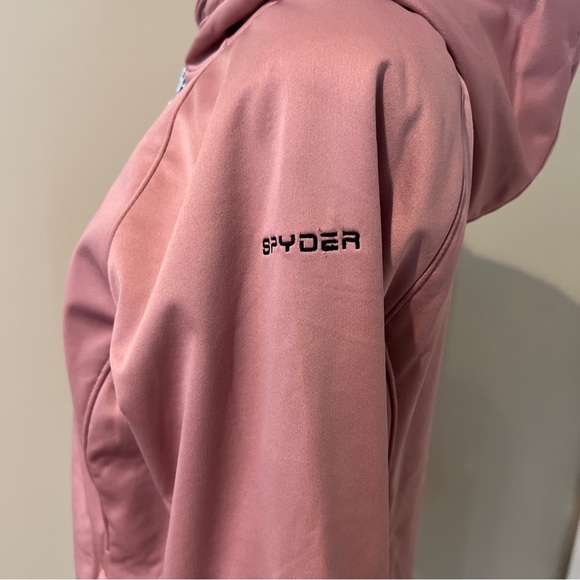 Spyder Jacket Pink Full-zip hooded spfgm215-662 M MED Fur Lined NWT $169 woman’s - Picture 3 of 12